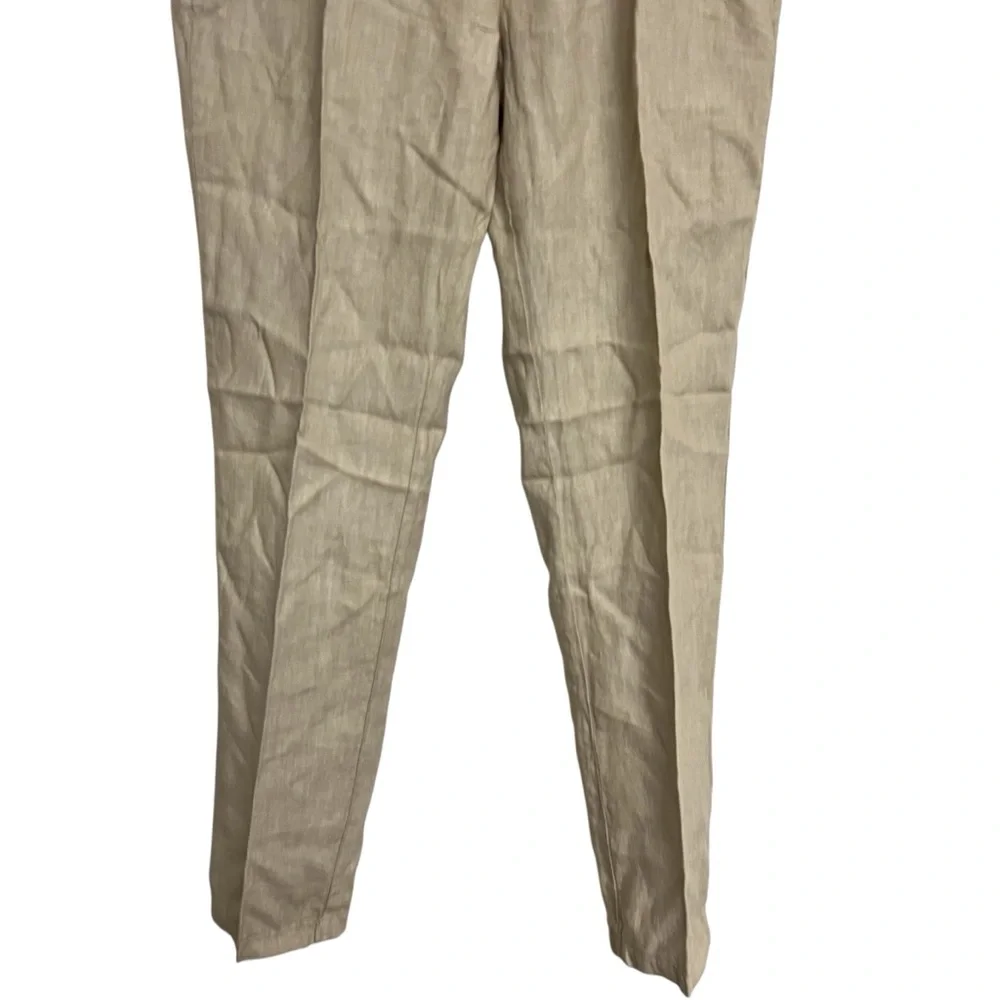 New Mens Europann Saint Tropez‎ Dylan Beige Casual Linen Trousers Pants